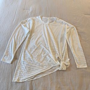 Lululemon white long sleeve shirt, 8